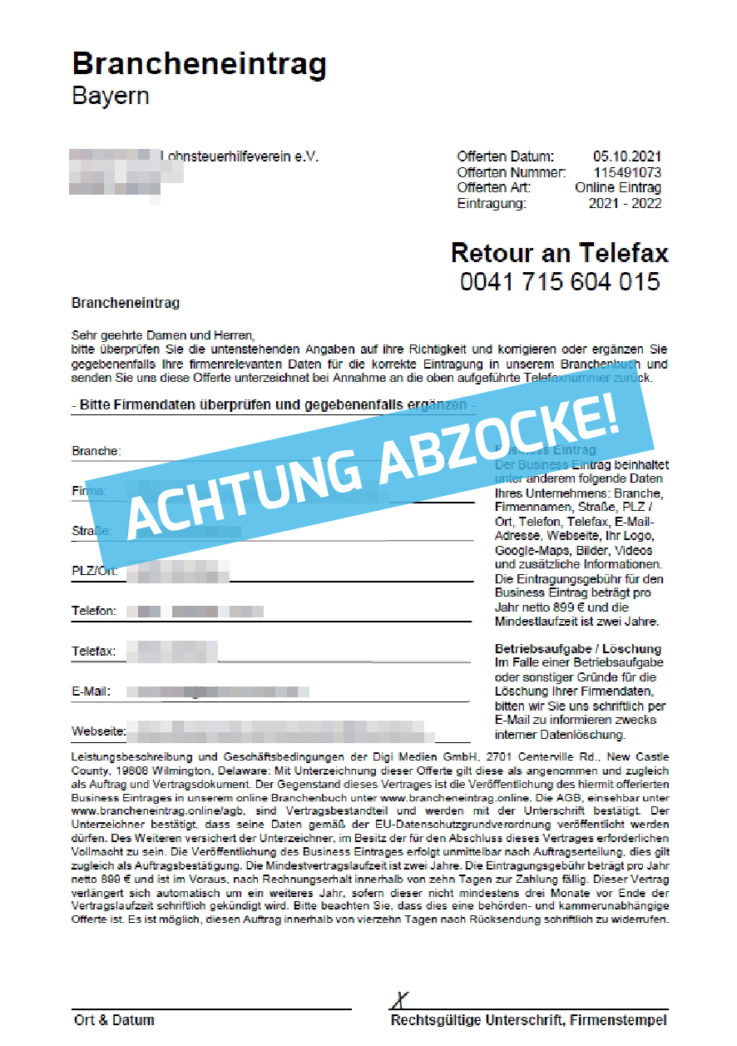 Branchenbuch Abzocke PDF
