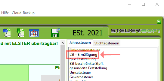 Lohnsteuerermäßigungsantrag Steuersoft Lohnsteuerermäßigungsantrag Steuersoft